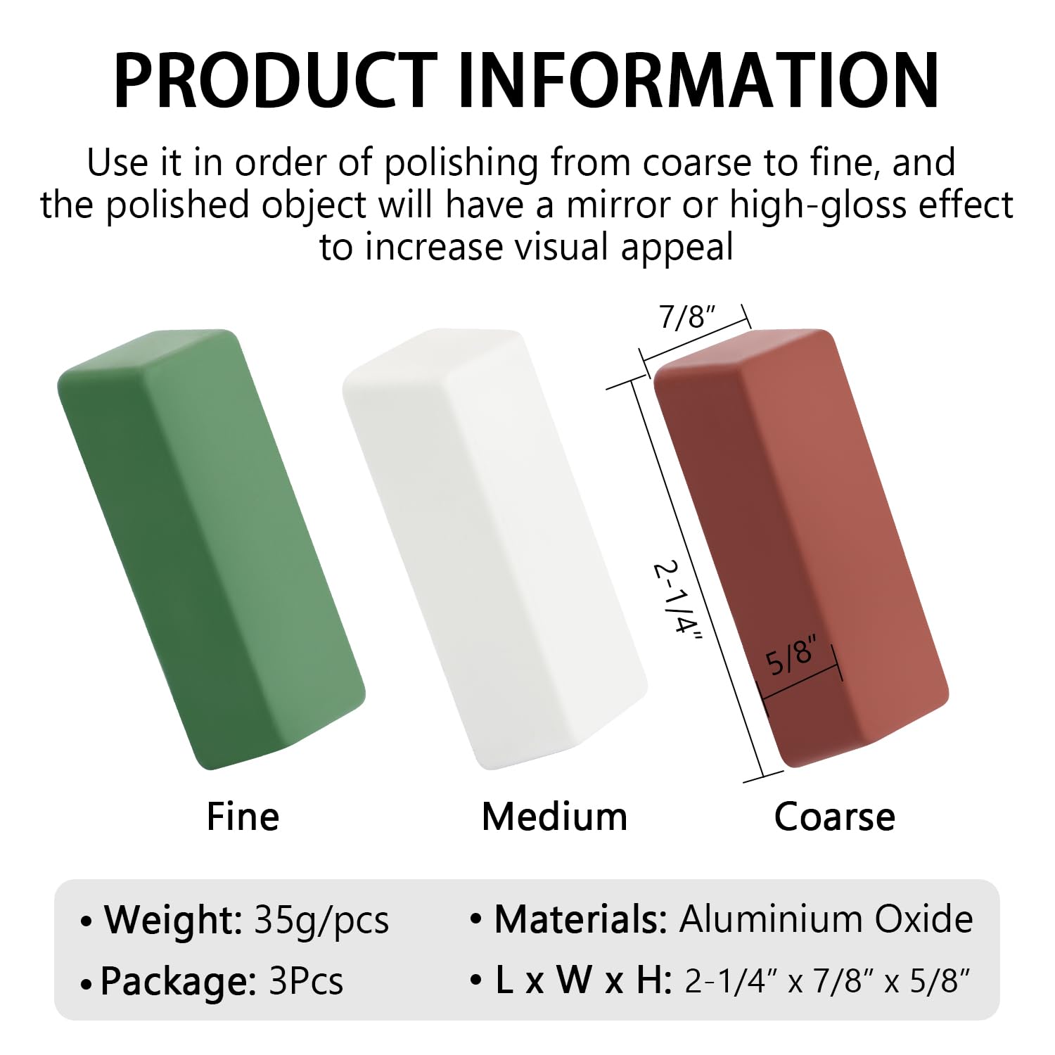 SCOTTCHEN Buffing Compounds Kit - Polishing Rouge Bars -2