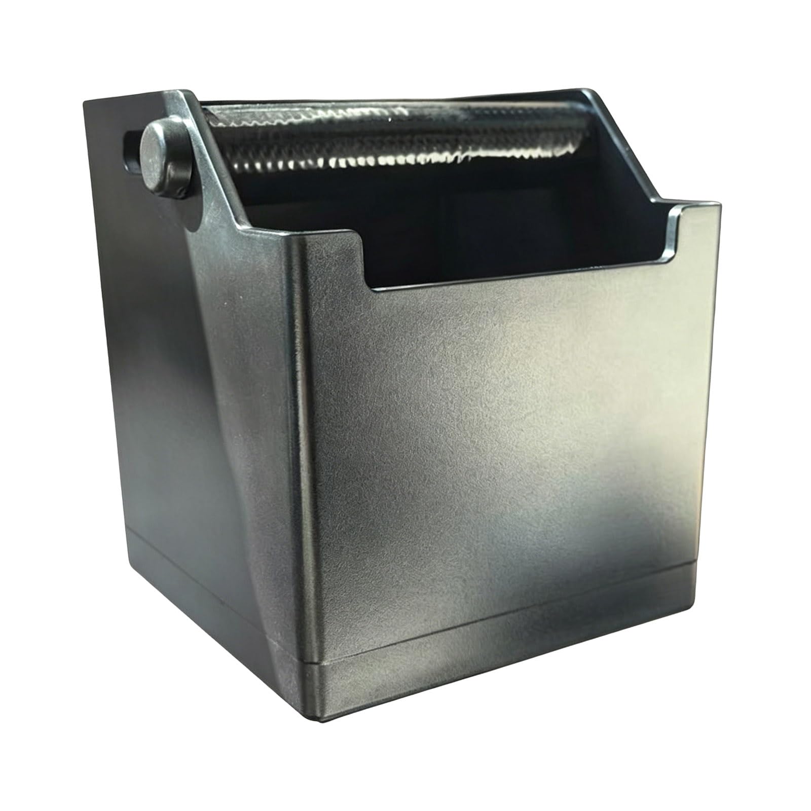 Whoasyst Commercial Grade Coffee Grounds Disposal Unit Constructed with Sturdy ABS and Steel Coffee Knocking Out Bin Kitchen Box