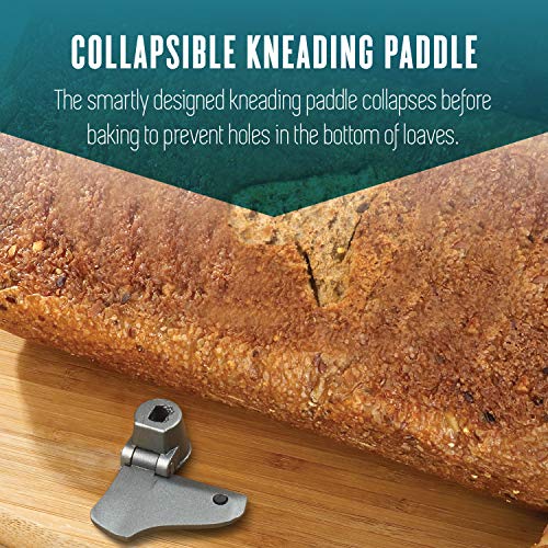 BREADMAN Professional Bread Maker with Collapsible Kneading Paddles and Automatic Fruit and Nut Dispenser, BK1060BC by Breadman - Image 4