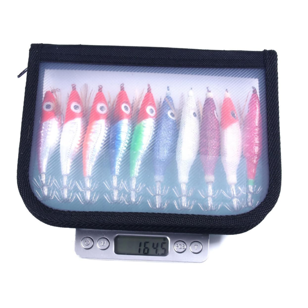 Pesca Luminose a Forma di Gamberetto in Metallo Nero, Leggere e Facili da Conservare, Confezione da 10 per Pesca All'aperto di Persici da Stagno