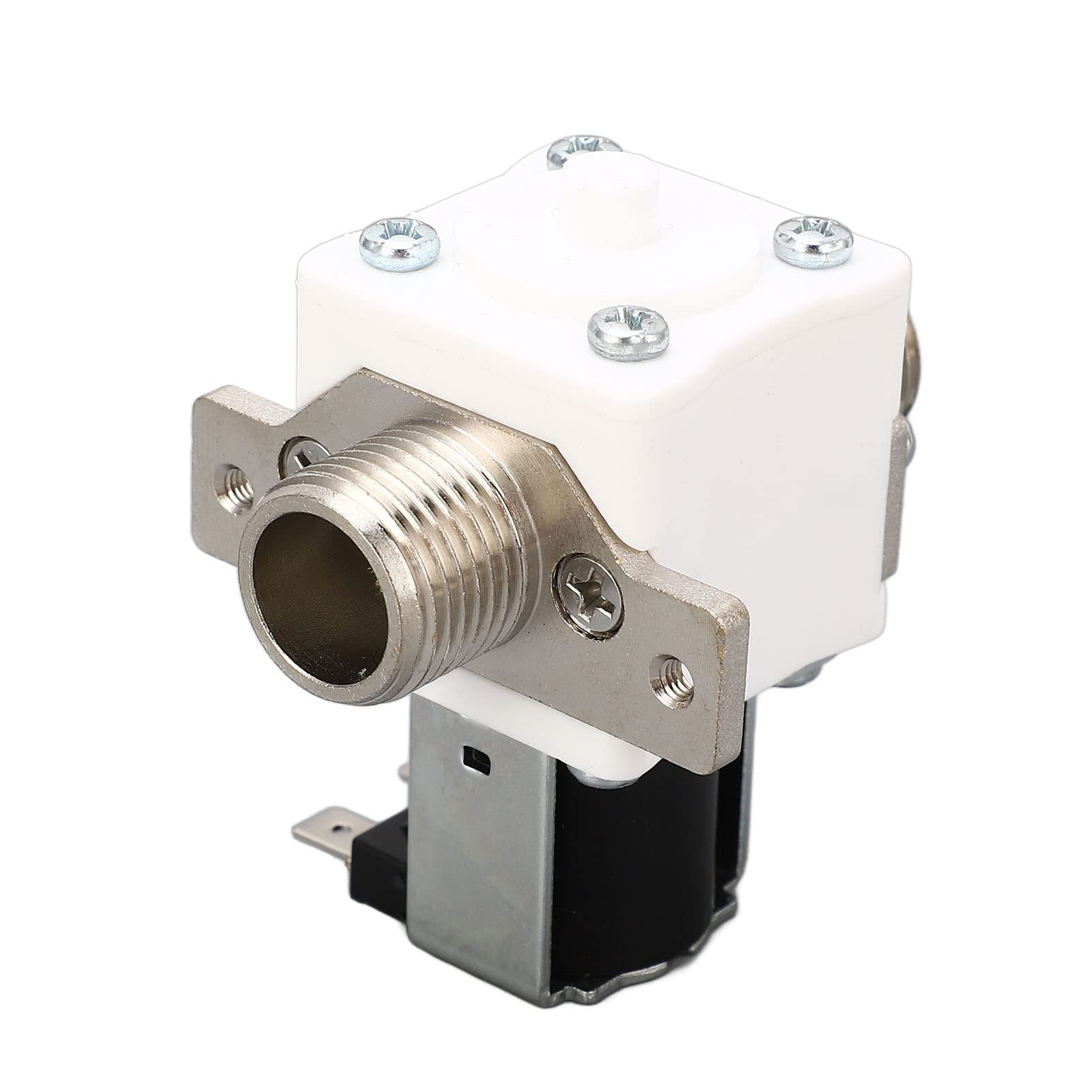 Válvula de agua, válvula solenoide eléctrica de tubo engrosado con rosca de 1/2 pulgada DC24V Sellado fuerte retardante de llama for tubería Válvulas Eléctricas