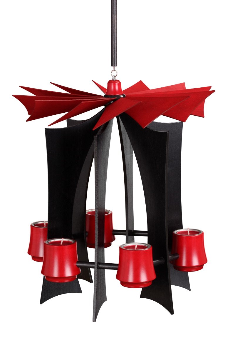 Pyramide accrochante charbon anthracite de Verso Rudolphs Schatzkiste 36cm