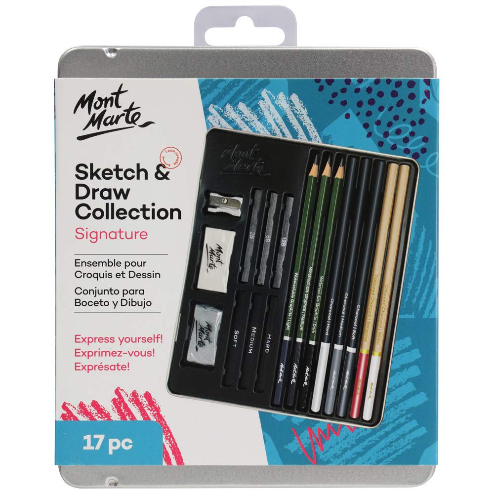 Mont Marte Sketch & Draw Collection Mixed Media Set 17 : Amazon.in