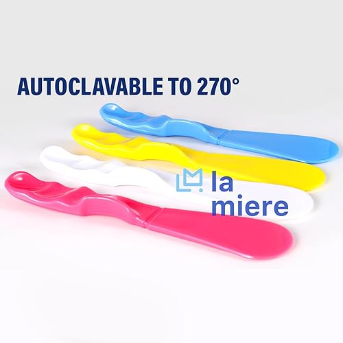 Miniatura 3 de 4 espátulas de mango autoclavables de 7.5 pulgadas, espátula recta dental, mezclador de alginador dental, espátula mezcladora de alginato, espátula