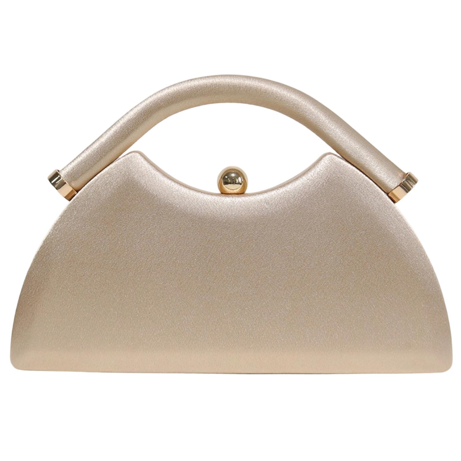 Bolso de noche triangular de satén con correa de cadena desmontable y cierre para mujer, para graduación, fiesta, boda, cena, bolso de noche de satén