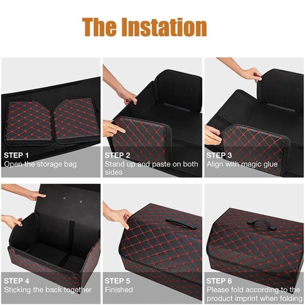 Organizador Maletero Coche para Citroen Berlingo Ⅲ 2018-2023, Plegable Organizador Coche Almacenamiento Antideslizante Coches Accesorios,Black-XL