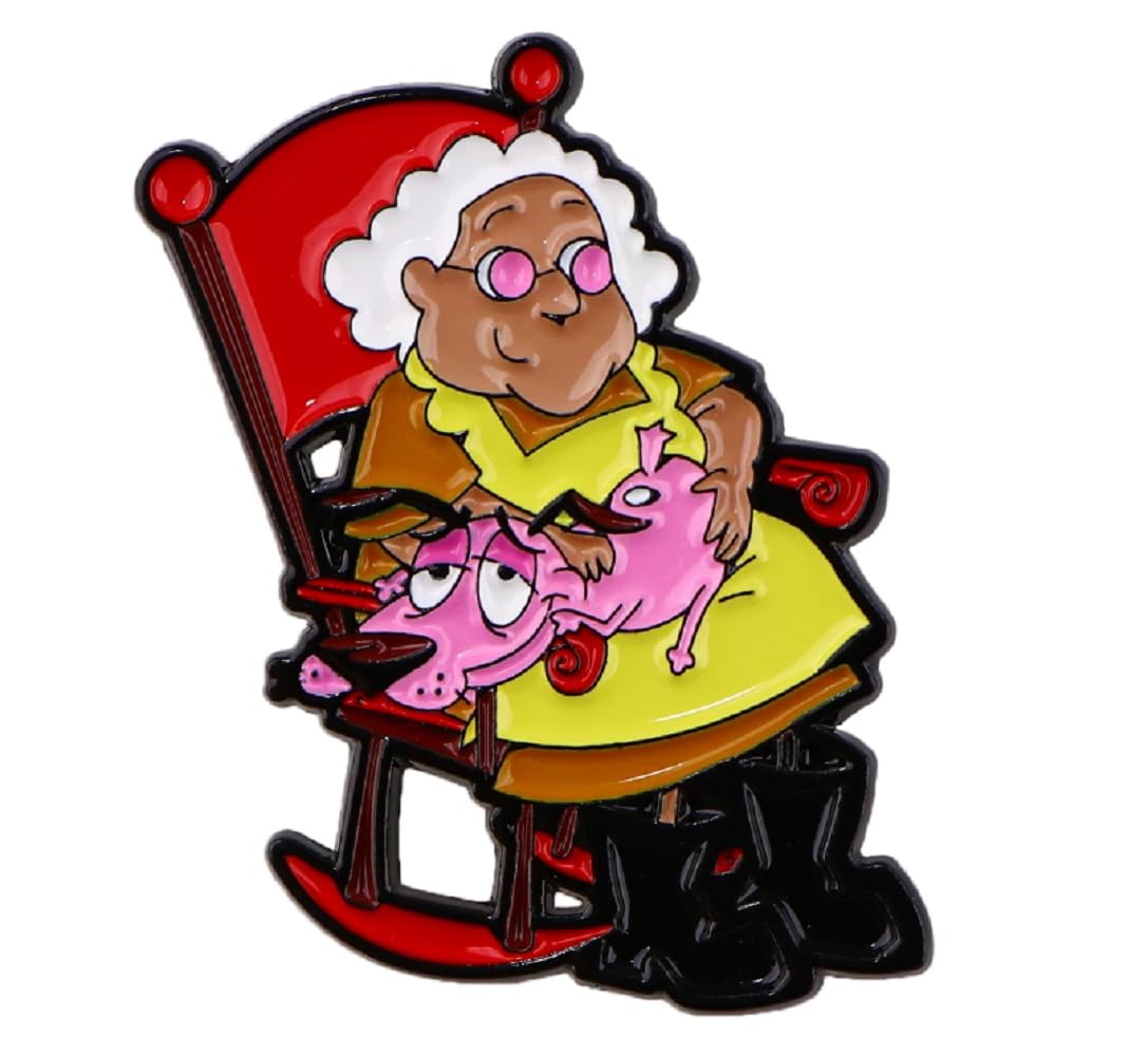 Co. Courage the Cowardly Dog Enamel Pin