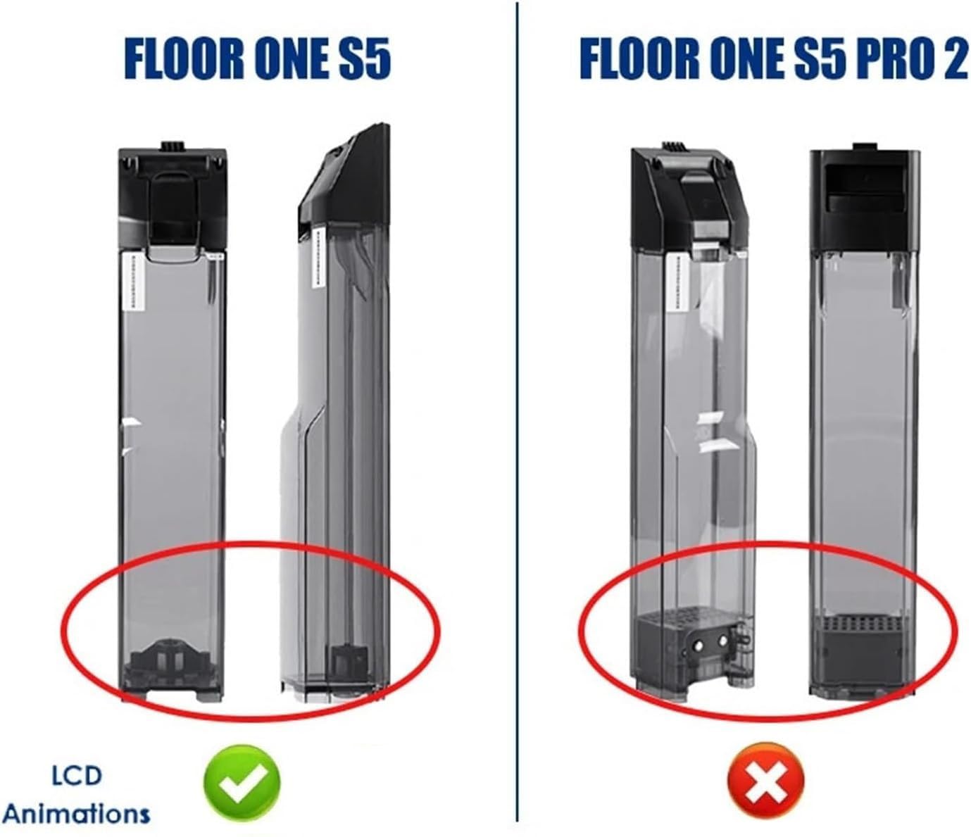 Tineco Floor ONE S5 Combo 交換用コンボ掃除機水タンク部品と互換性の