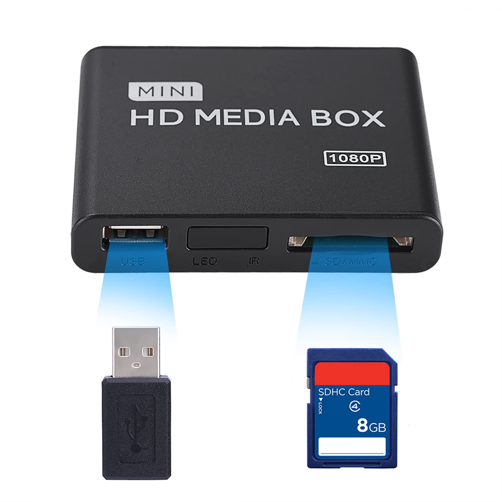 Amazon.com: 1080P Full-HD Digital Media Player, HDMI/AV/VGA Output