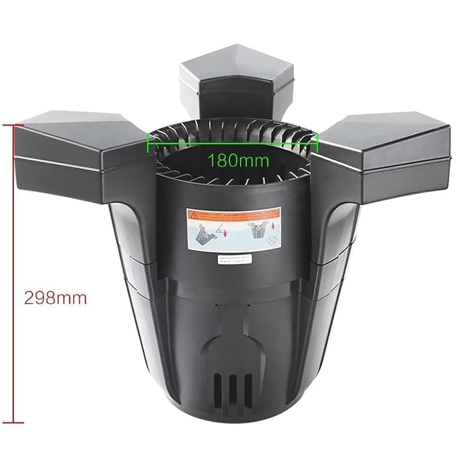 Pulitore Automatico Per Piscina, Skimmer Galleggiante Per Laghetto 43w/70w | Filtro Di Purificazione Con Cestello Per Foglie E Aeratore, Cavo Da 10m, Per Laghetto Con Pesci Piscina E Giardino(45W)