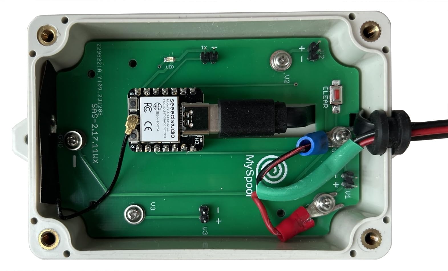 Wireless DC Voltage Monitor with Alert Notifications for up to 3 Sources, A/C Powered, with email, Text Message and Push Notifications, uses WiFi