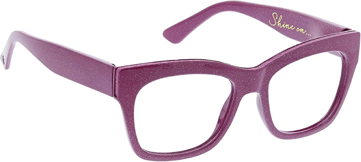 Peepers by PeeperSpecs Women's Shine On Square Blue Light Blocking Reading Glasses - Image 2
