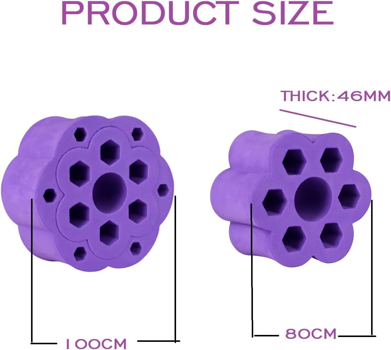 RF REENFAYA Cup Turner Foam, Tumbler Turner Foams Set for 3/4 Inch PVC Pipe, Tumbler Spinner Foams Fit 40 oz 30 oz 20 oz 10 oz All Tumblers Crafting (Pink/Purple)