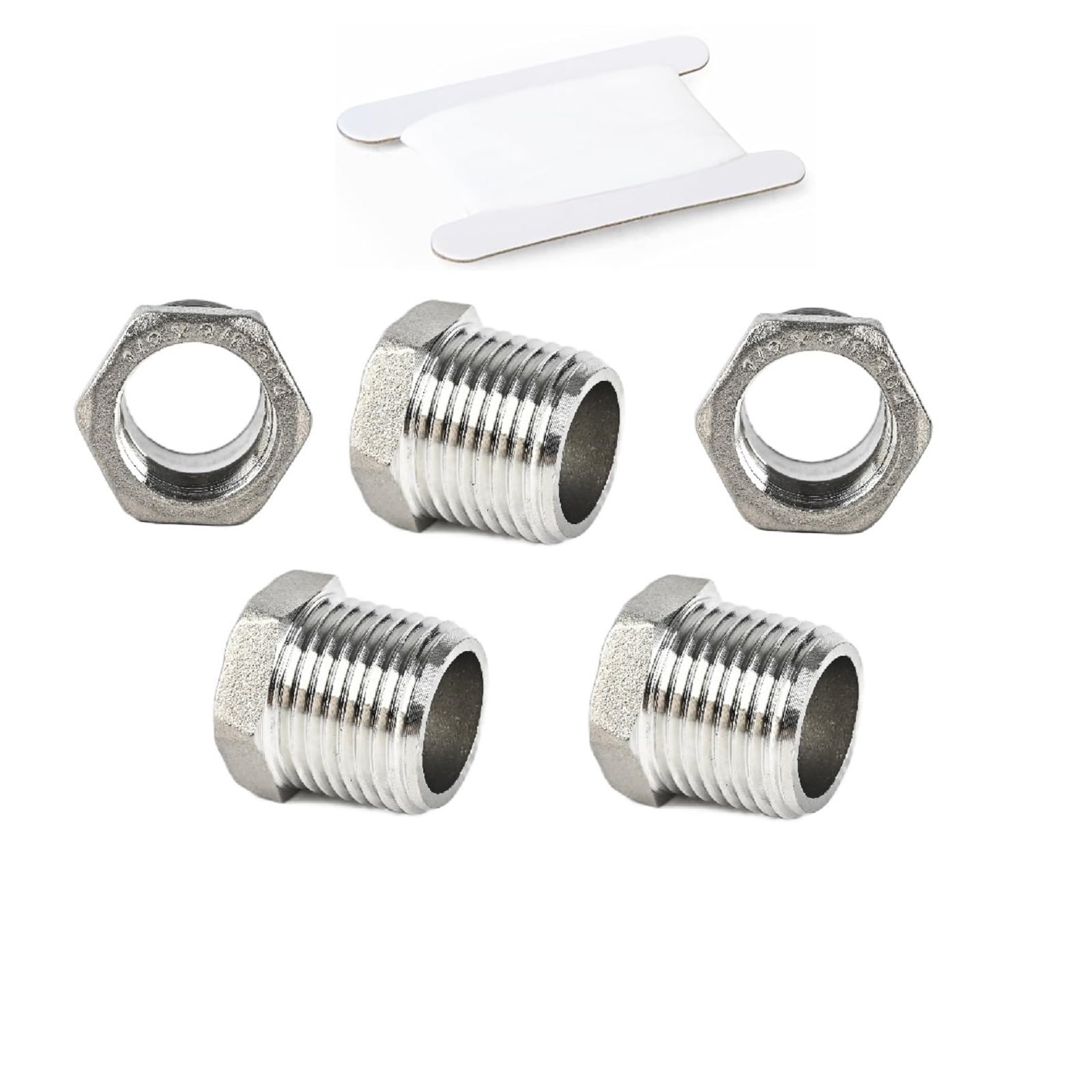 Reductor de buje hexagonal 1/2 a 3/8 adaptador de tubo macho hembra para aceite