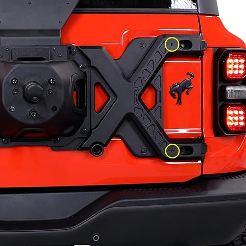 Miniatura 2 de IAG X-Brace - Refuerzo de bisagra para puerta trasera para Ford Bronco Raptor 2022-2024+