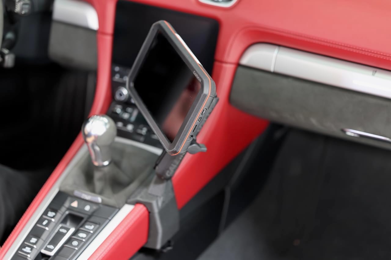 1" Ball Hard Mount Compatible with Porsche 991, 718, 981. Fits Garmin Catalyst, Phones and Tablets