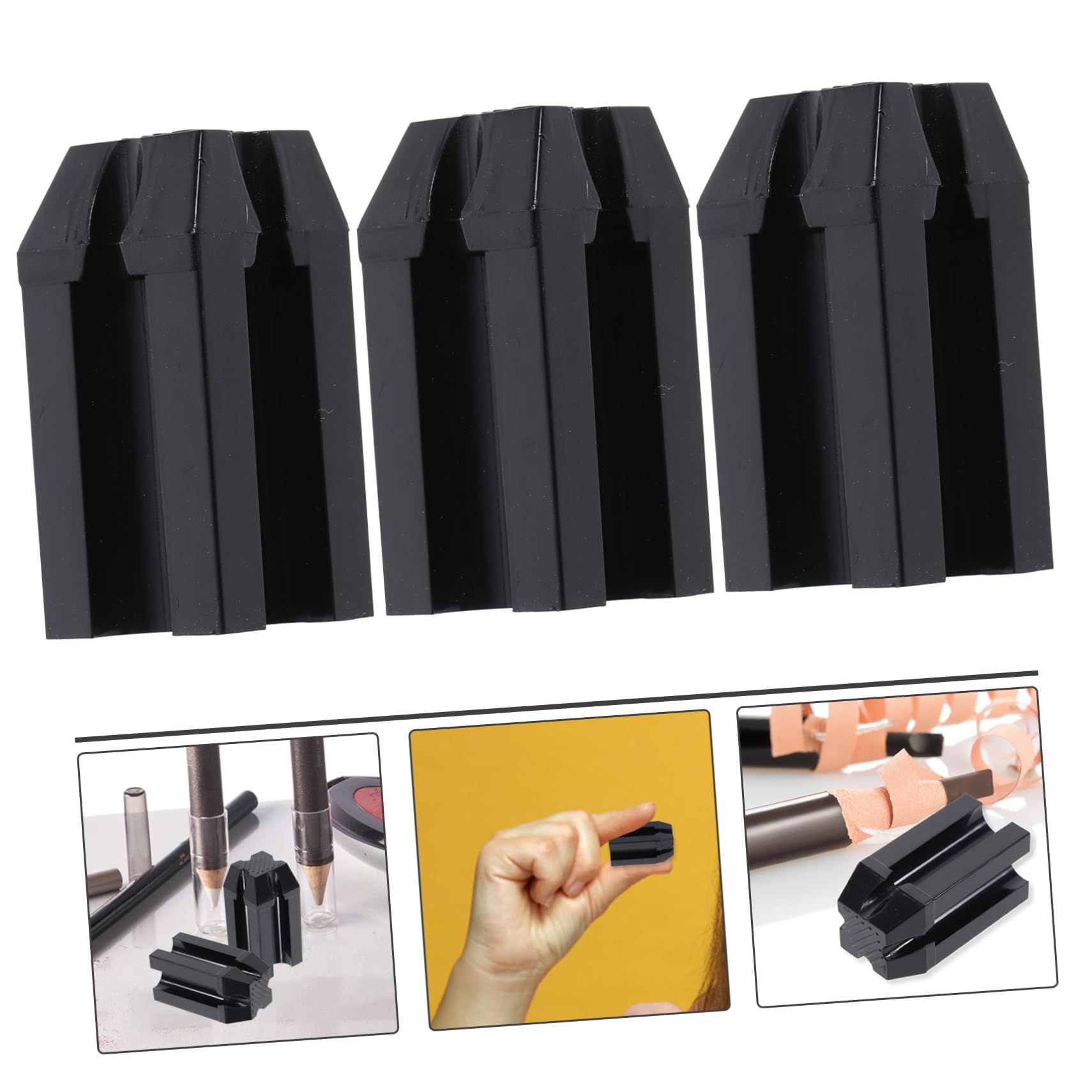 Ipetboom 4 Set Di Temperamatite Per Sopracciglia Strumento Per Il Trucco Temperamatite Per Sopracciglia Nero Speciale Essenziale Per La Rasatura 3 Pezzi*4