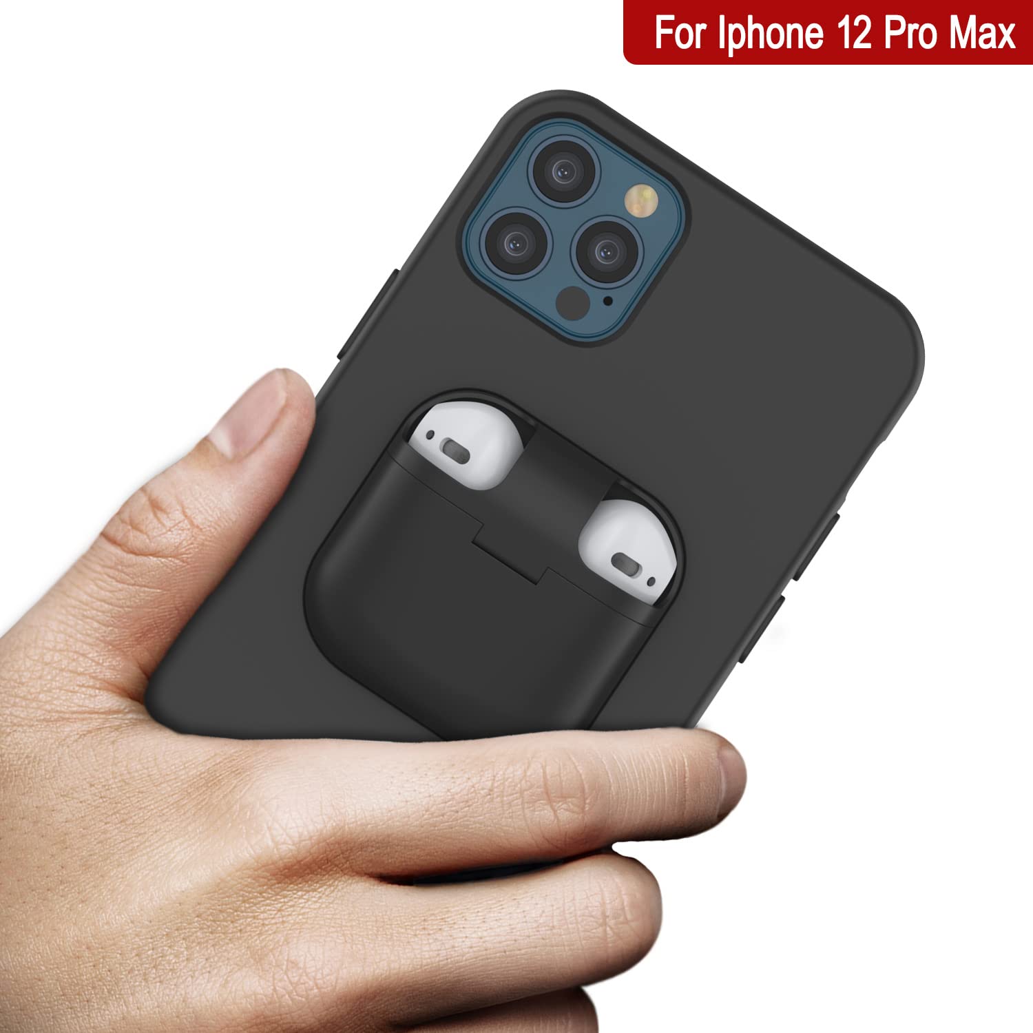 Amazon.com: PunkCase for iPhone 12 Pro Max Airpods Case Holder