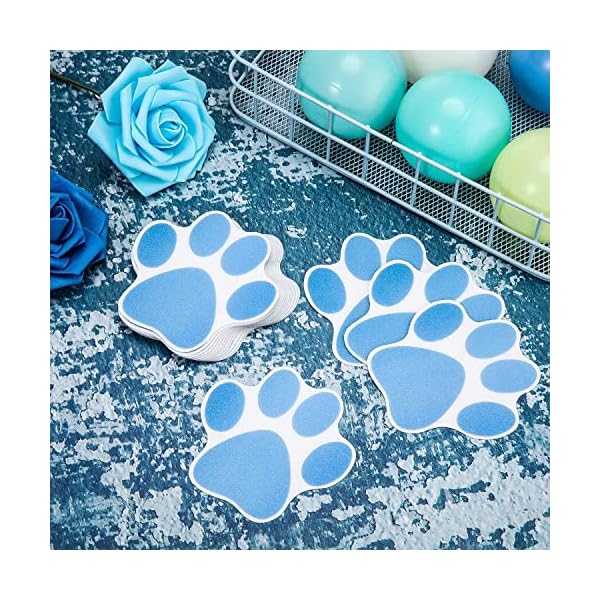 JOIZPAPA 12 PCS Bathtub Anti-Slip Dog Paw Footprint Stickers with 1 Scraper, Non-Slip Safety Showers Treads Strips Adhesive Appliques for Bath Tub Shower Floor Pool Stairs JOIZPAPA 12 PCS Bathtub Anti-Slip Dog Paw Footprint Stickers with 1 Scraper, Non-Slip Safety Showers Treads Strips Adhesive Appliques for Bath Tub Shower Floor Pool Stairs