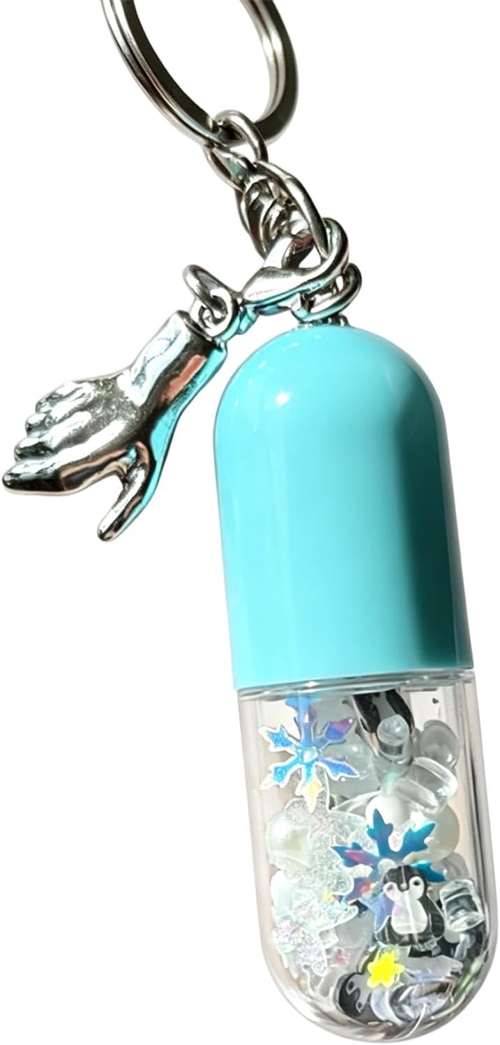 Mini Claw Machine Keychain Capsule Stress-Relief Keychain Bag Charm