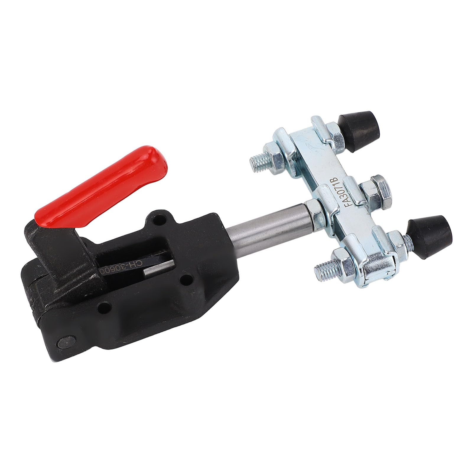 Quick Release Toggle Clamp, Double End Toggle Clamp, Heavy Duty Head Push Pull Quick Clamp, Red Plastic Covered Handles with, Toggle Clamps