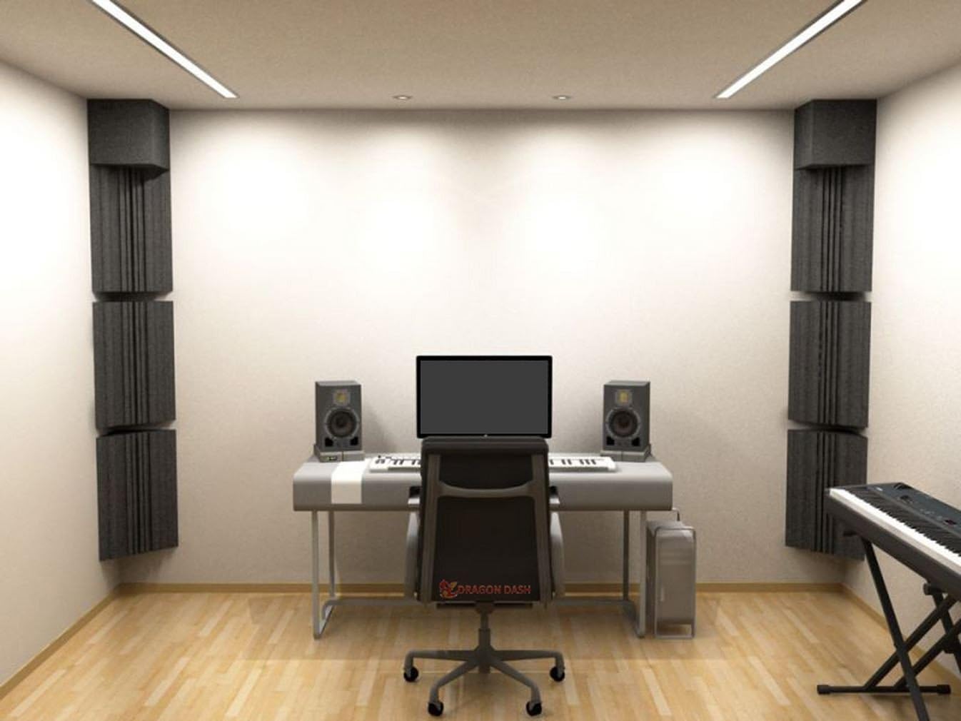 Arrowzoom Super Dash (8 Pieces) of 20 x 20 x 20 cm Bass Trap Acoustic Home Studio Soundproof Treatment Accessories Foam Wall Panel Tiles SD1135
