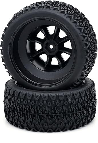 Miniatura 5 de KingVal 4 ruedas de repuesto duraderas para neumáticos RC ø110 x 1.772in, junta hexagonal de 0.472in, compatible con 110 Traxxas Slash HPI Redcat