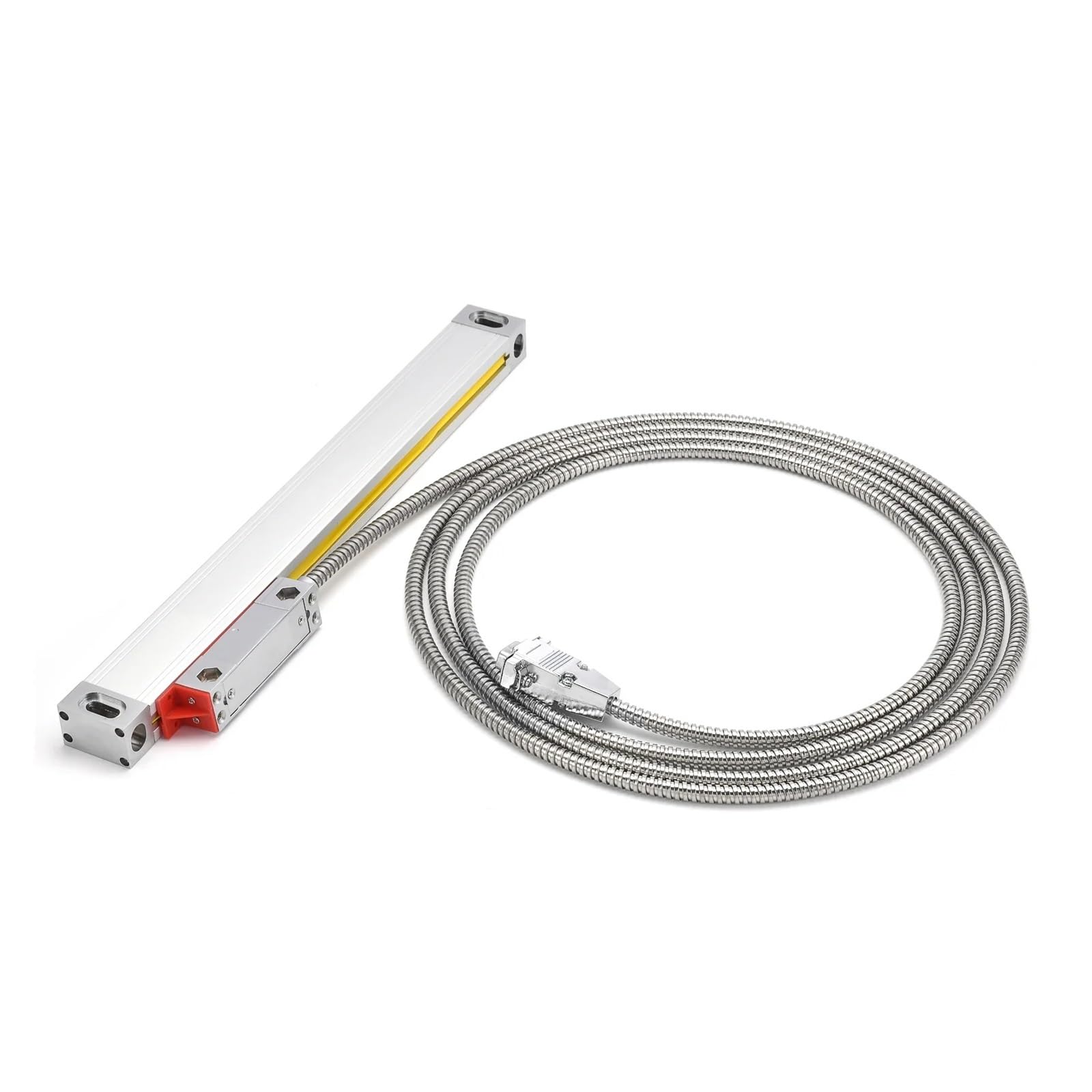Riga lineare, Righello lineare ottico NTS-S ad alta precisione da 20 mm*28 mm, sottile 0,005, righello 50, 100, 150, 200, 250, 300, 350, 400 per fresatrici e torni(NTS-S-300mm)
