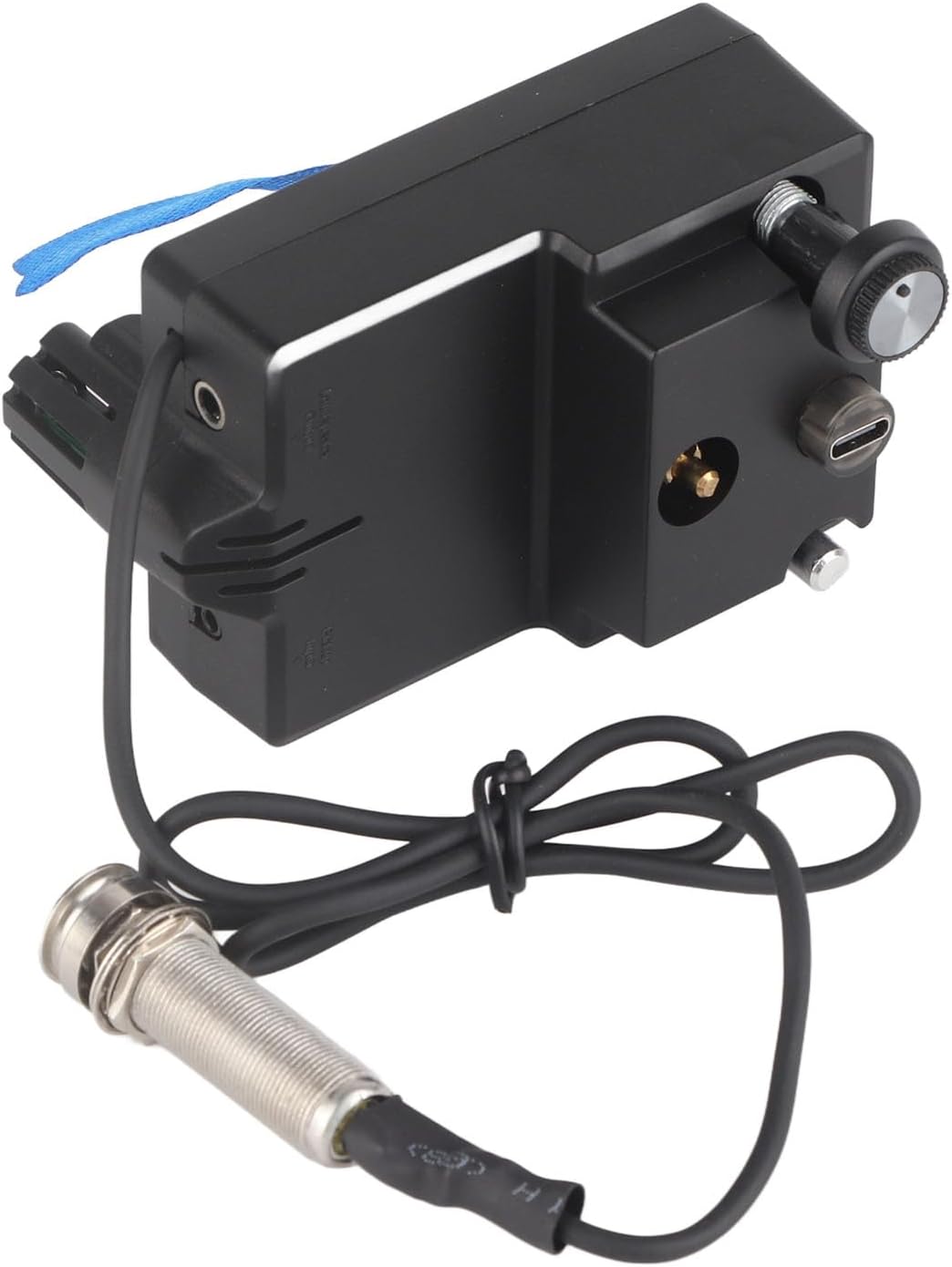Keenso Acoustic Guitar Pickup, Metal PreAmplifier System with Rechargeable Lithium Battery for Enhanced Sound Effects and Easy Installation