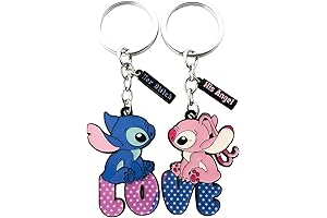 Cute Stitch and Angel Stitch Keychain