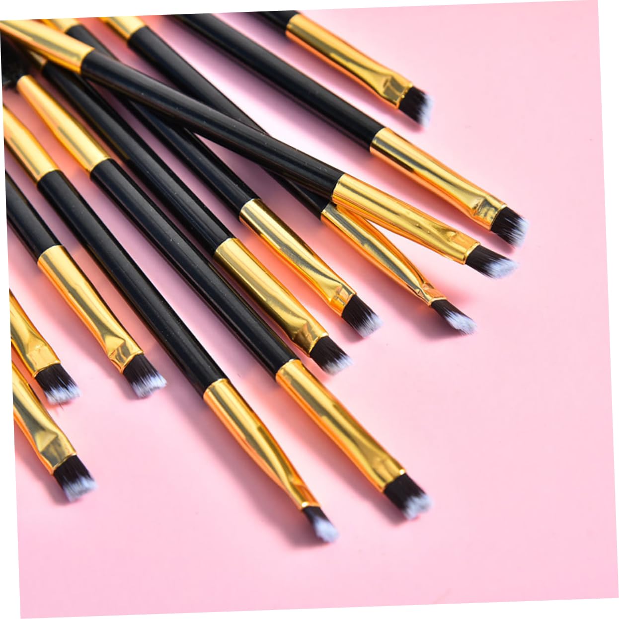 Didiseaon Spiral Eyelash Roller Eyebrow Brush Double-ended Makeup Brush Set 12pcs for Women