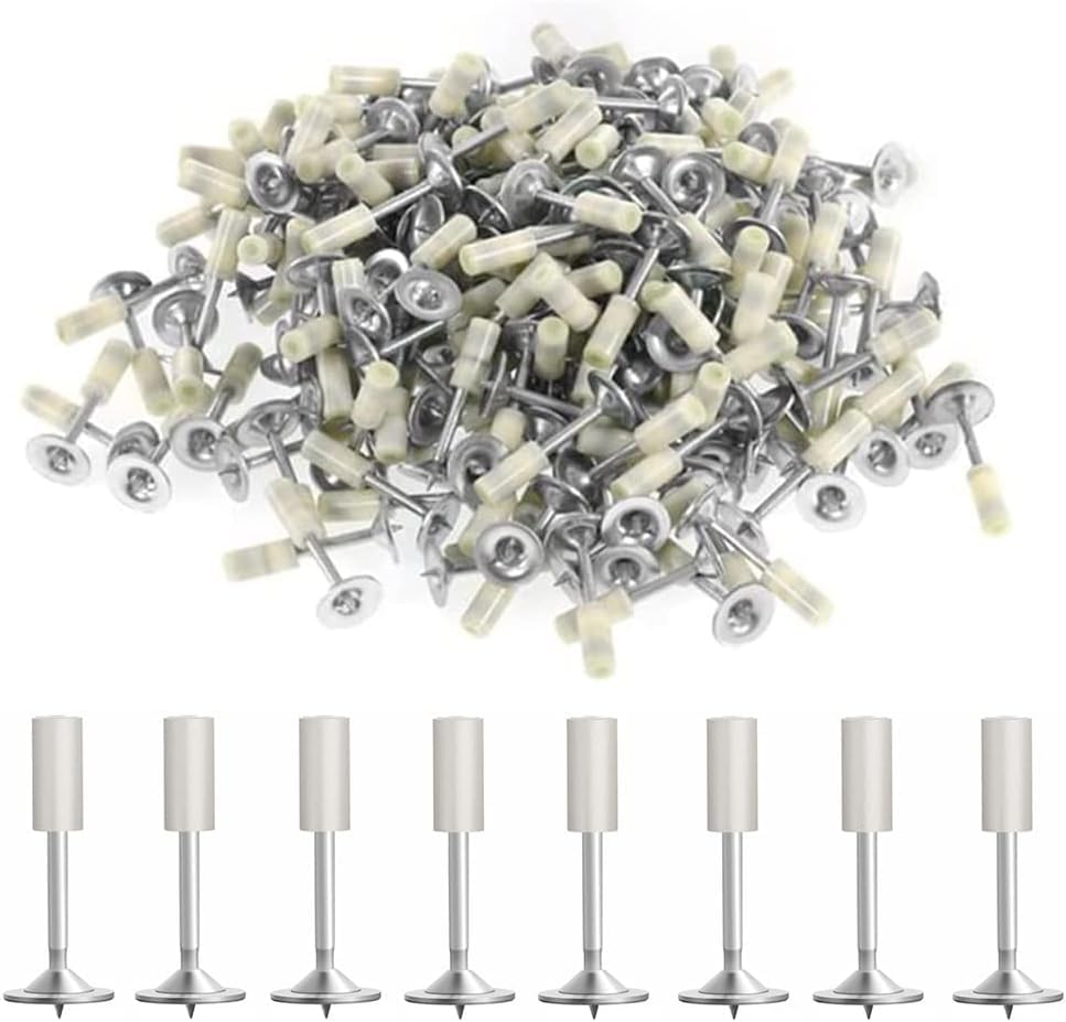 20 Pcs Nails for Manual Steel Nail Gun, 7.3mm Rivet Nails for ceiling installation, piping, bridges, plumbing, Wire Slotting, electrical work, Metalworking & air conditioning installation Tool