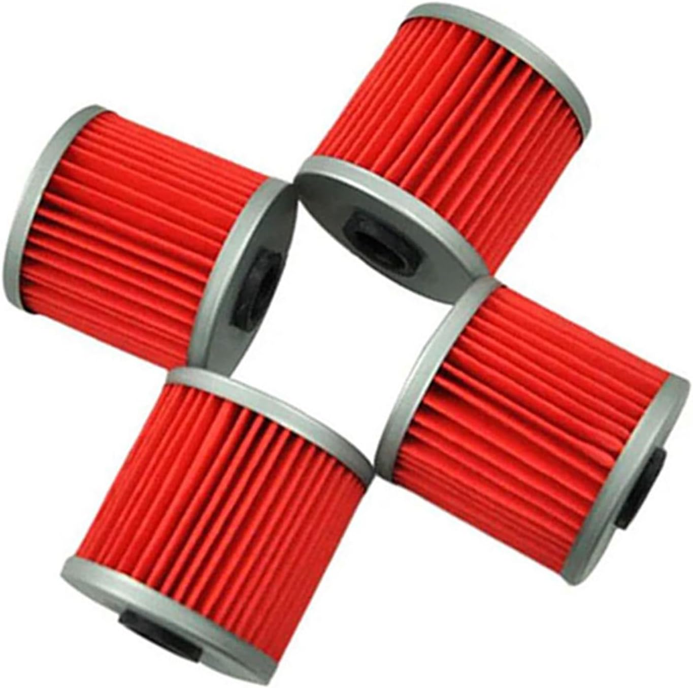 バイクフィルター オートバイ部品 4 個オイルフィルター に適合