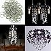 H&D 500pcs Round Edged Split Circular Ring Clips for Crystal Lamps, Crystal Curtain, Crystal Garland, Necklaces, Keys, Earrings, Jewelry Making and Craft Ideas (14mm, Silver)
