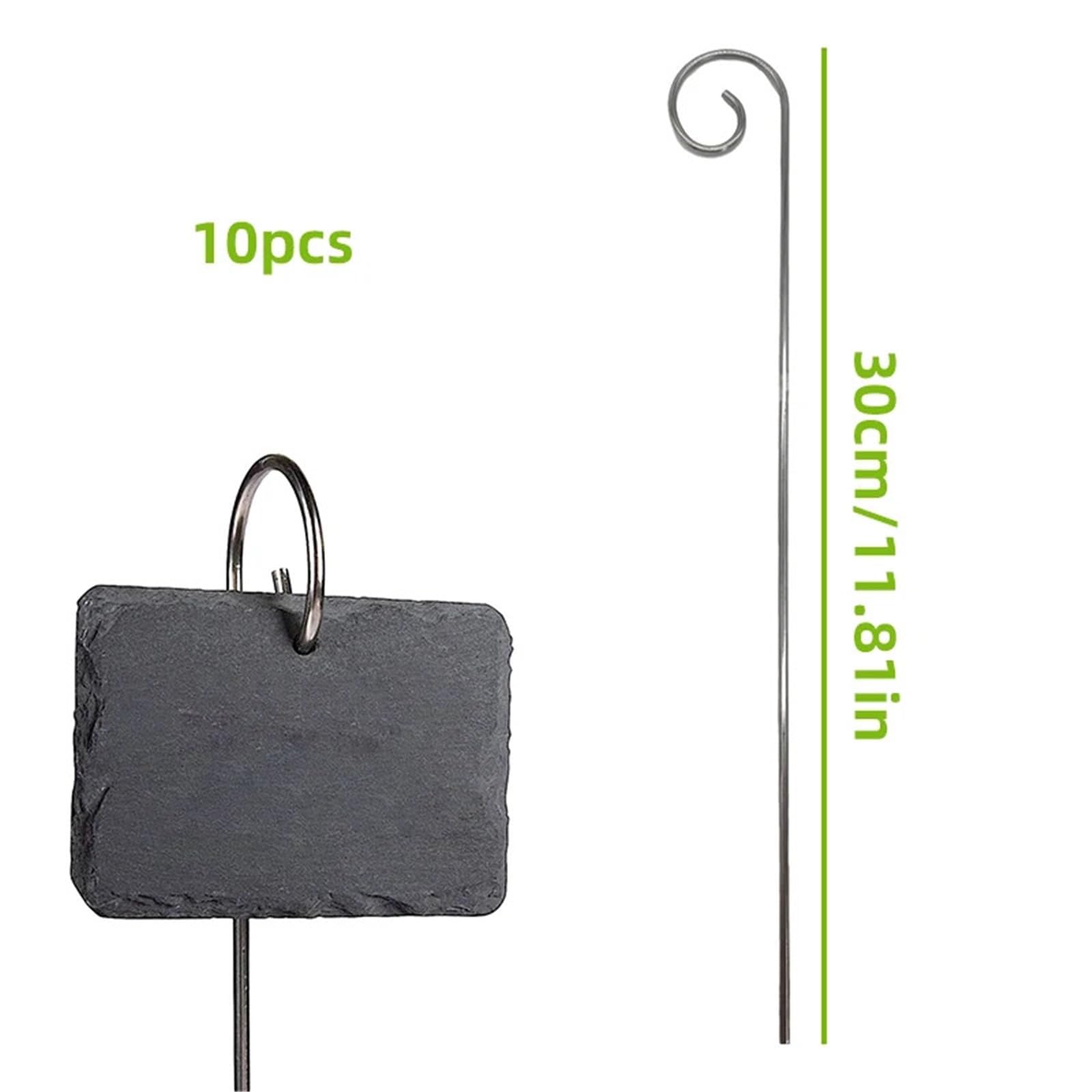 10 Pflanzenetiketten aus Metall, 30 cm, for den Garten