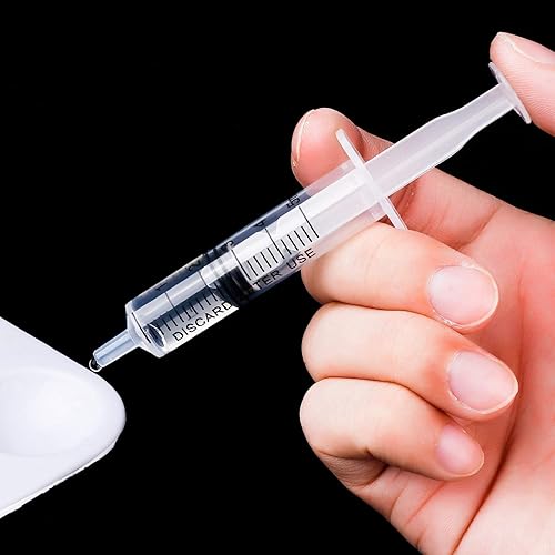 Miniatura 4 de Paquete de 20 jeringas de plástico con medición, adecuadas para medir, dispensar agua, rellenar (0.17 oz5 ml)
