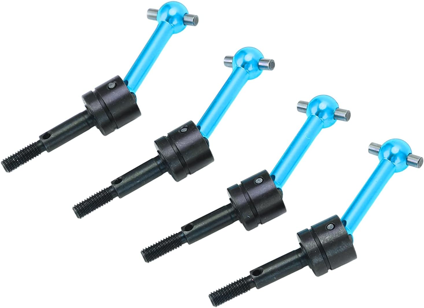 4Pcs Drive Shaft CVD, Metal Universal Rear Drive Shaft CVD 70mm for TT02 1/10 RC Car Upgrade Parts (Blue)