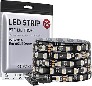 BTF-LIGHTING WS2814 IC RGBW RGB+Cool White UL Listed,DC24V 16.4FT 60LED/m