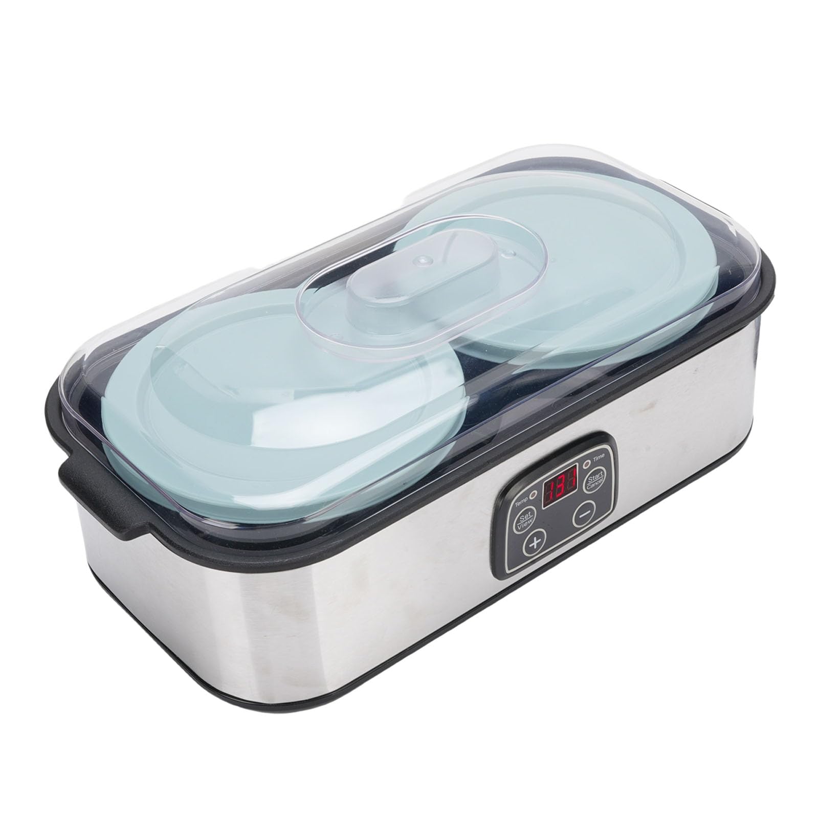 Yogurtiera 2 Litri Con Timer 0-48 Ore – Fermentazione Automatica Per Yogurt Greco, Spina Europea 220V