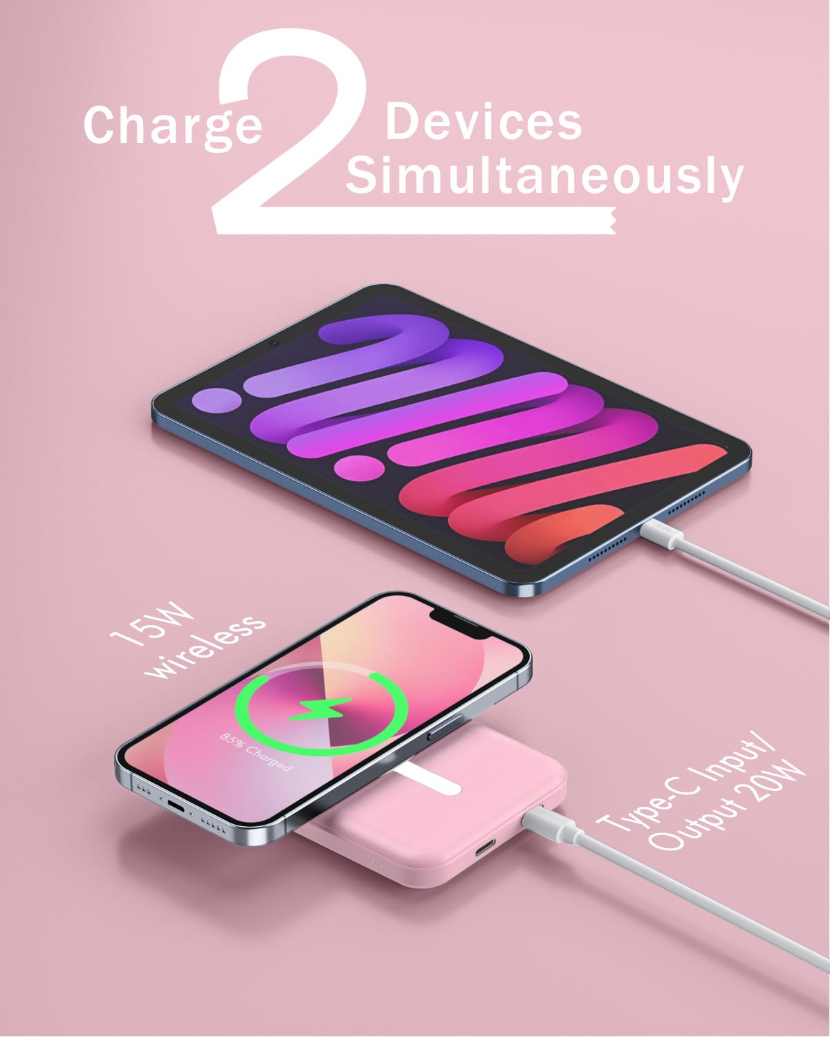 スマホアクセサリー MAGNETIC POWER BANK MagCharge Power Bank with Phone Ring