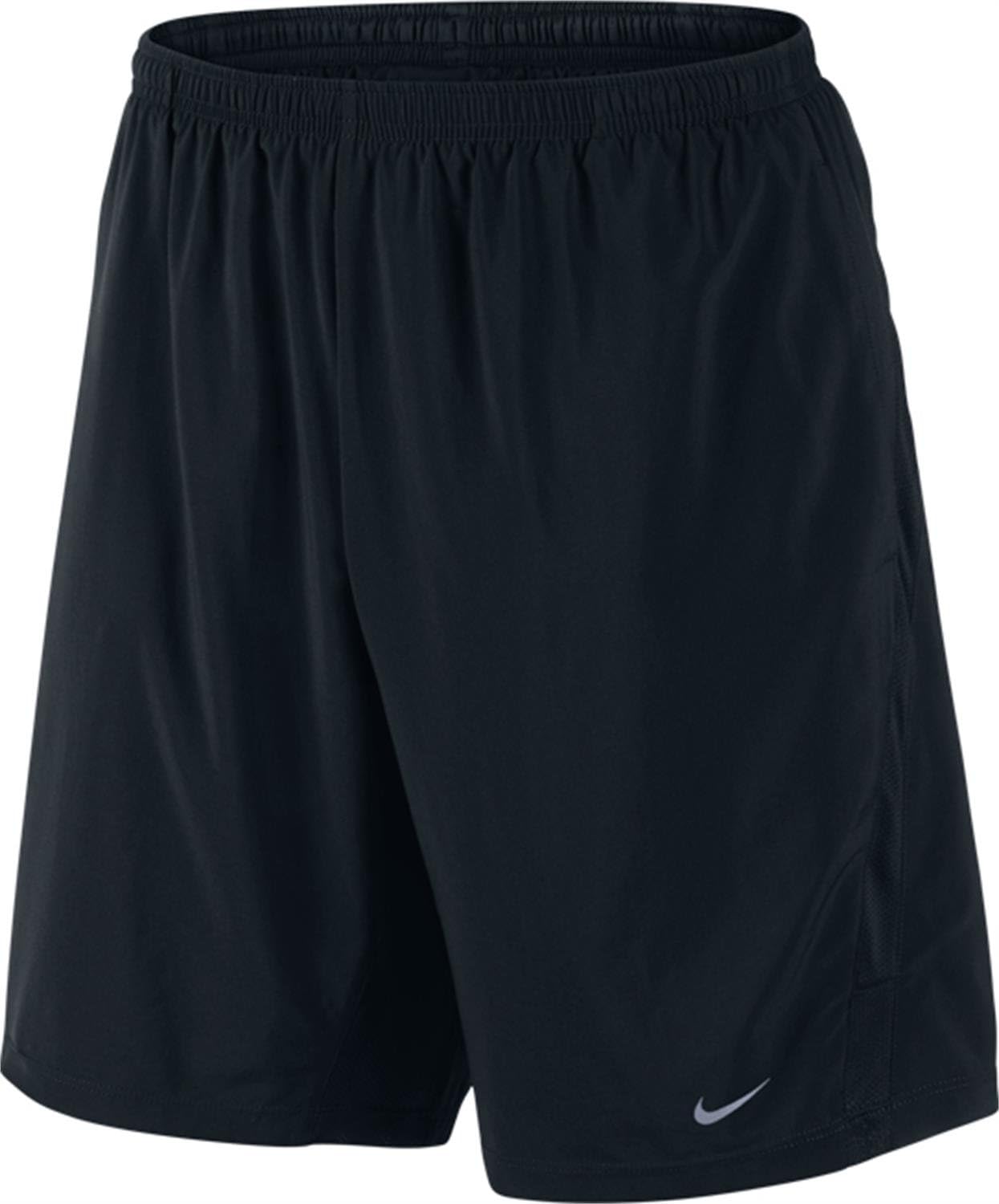 Nike Mens 9" Distance Running Short Black/Antracite/Black/Reflective Silver MD 9