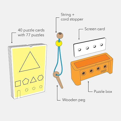 Miniatura 2 de HABA Juego de iniciación de Logic! CASE - Rompecabezas y juegos de coches, un juego de mano para desarrollar el pensamiento crítico para niños a