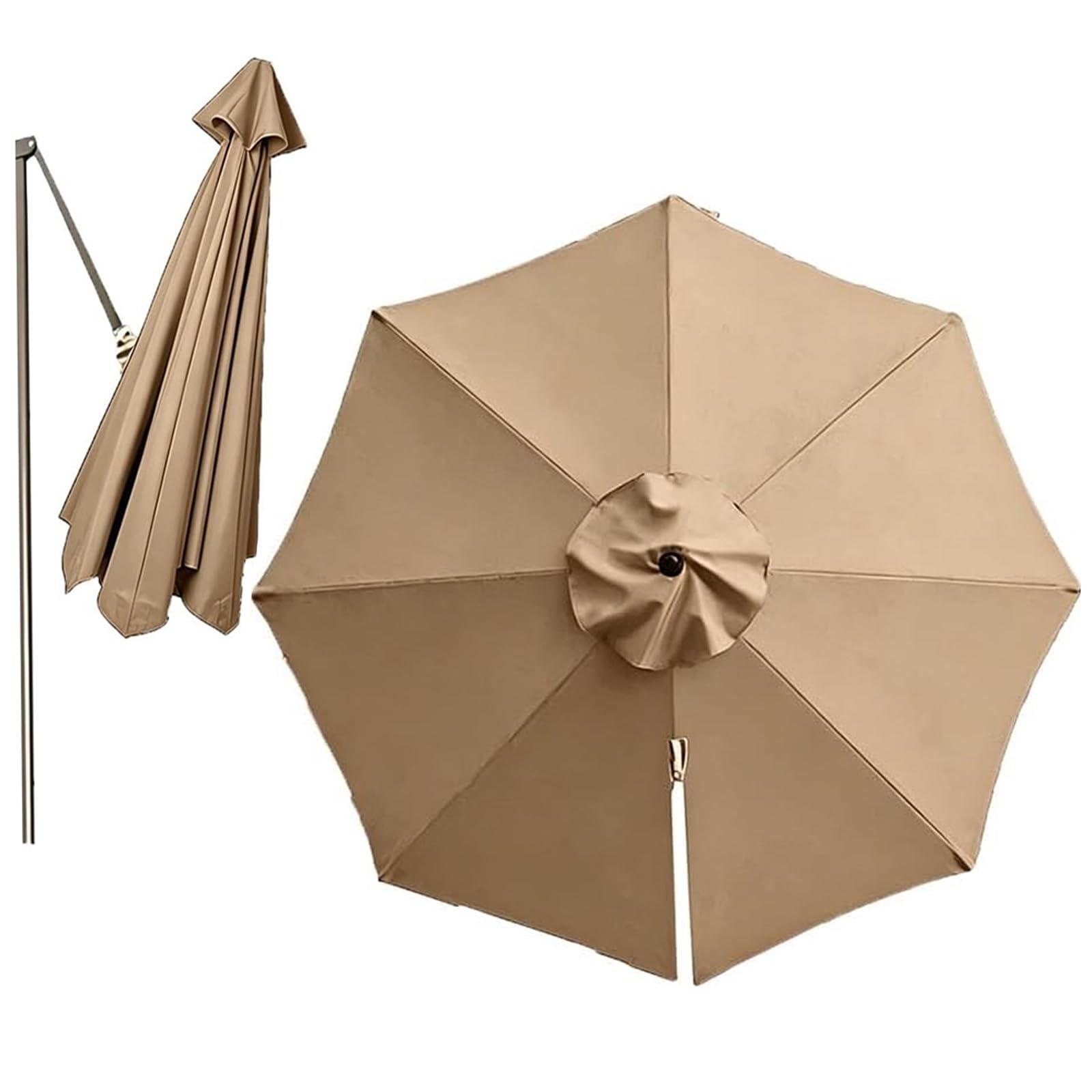Replacement Parasol Canopy 8 Ribs for 3.0/3.35/3.5m Cantilever Umbrellas