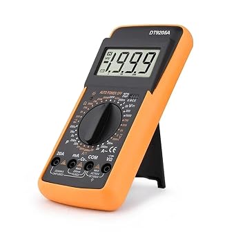 Oscilloscope Multimeter, Digital Multimeter True RMS Ammeter Voltmeter Manual Range Transistor Tester Ohm Capacitance Diode DT9205A