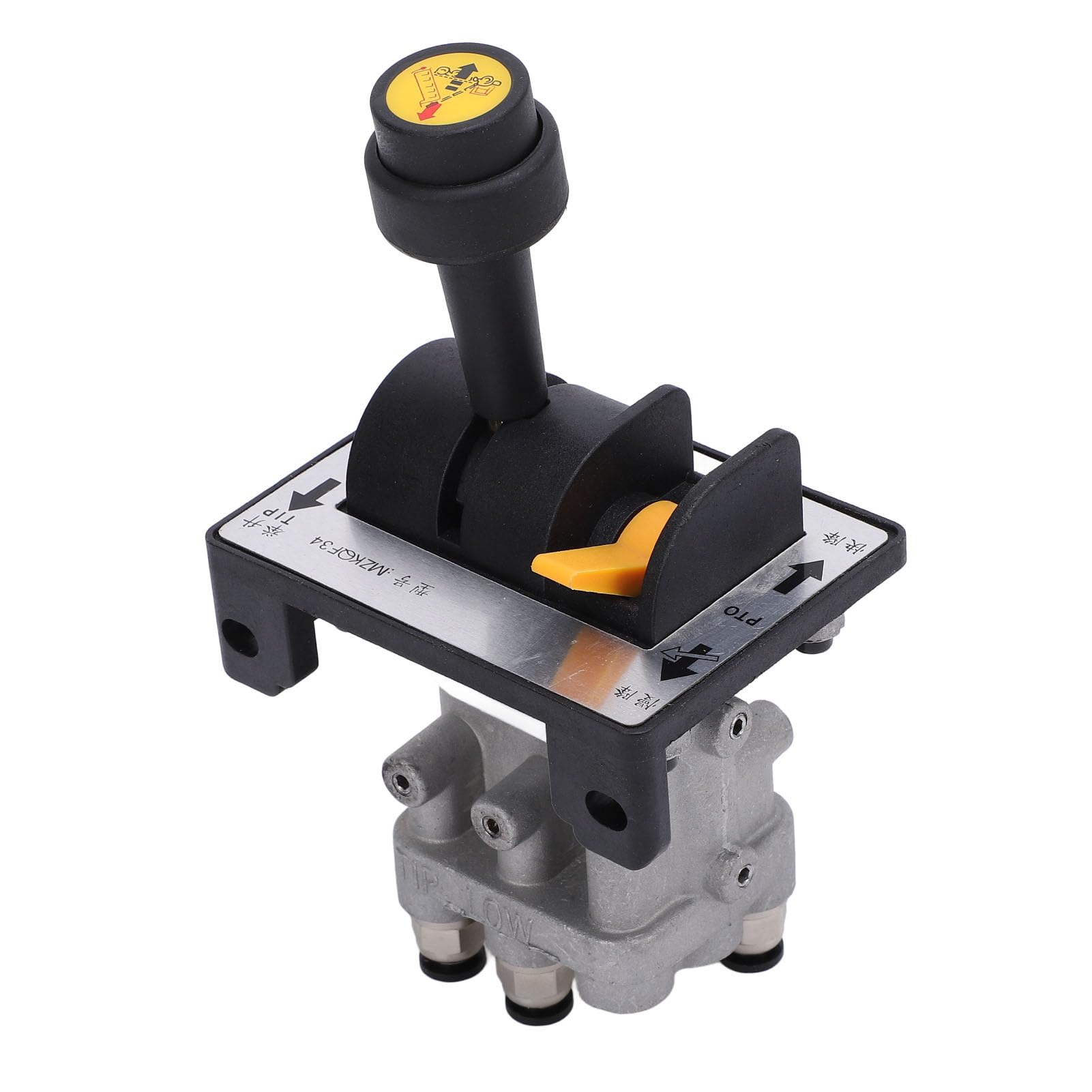 aqxreight Truck PTO Control Valve 5 Holes Fast Response Enhanced Efficiency Proportional Control Valve with 4 Connector for Dump Truck Hydraulic System