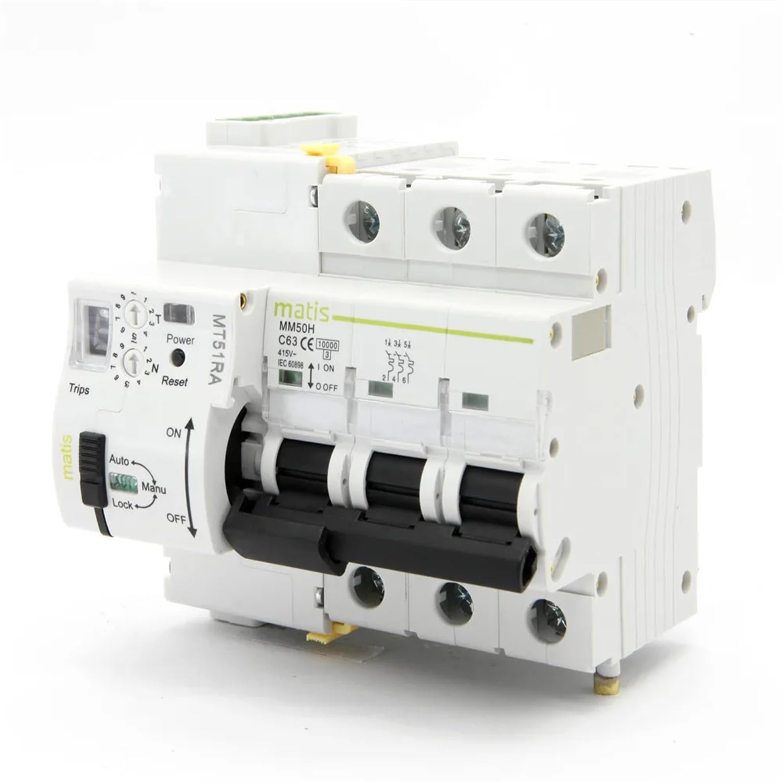 Réenclencheur automatique MT51RA triphasé 3P C40A 10KA avec contact sec