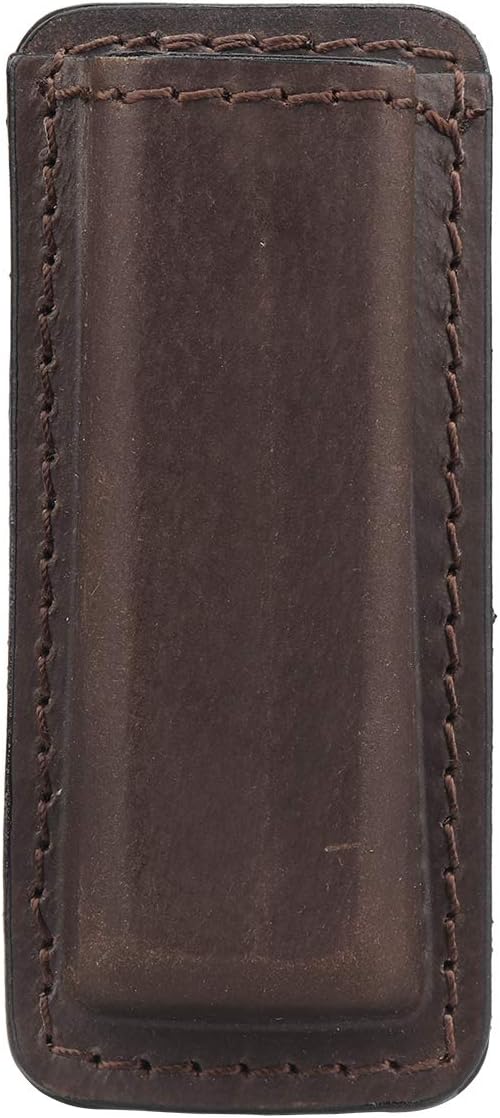 Kosibate Leather Magazine Holder, Sizes to fit virtually Any 9mm .40 .45 or .380 Pistol Mag | Single or Double Stack | IWB or OWB