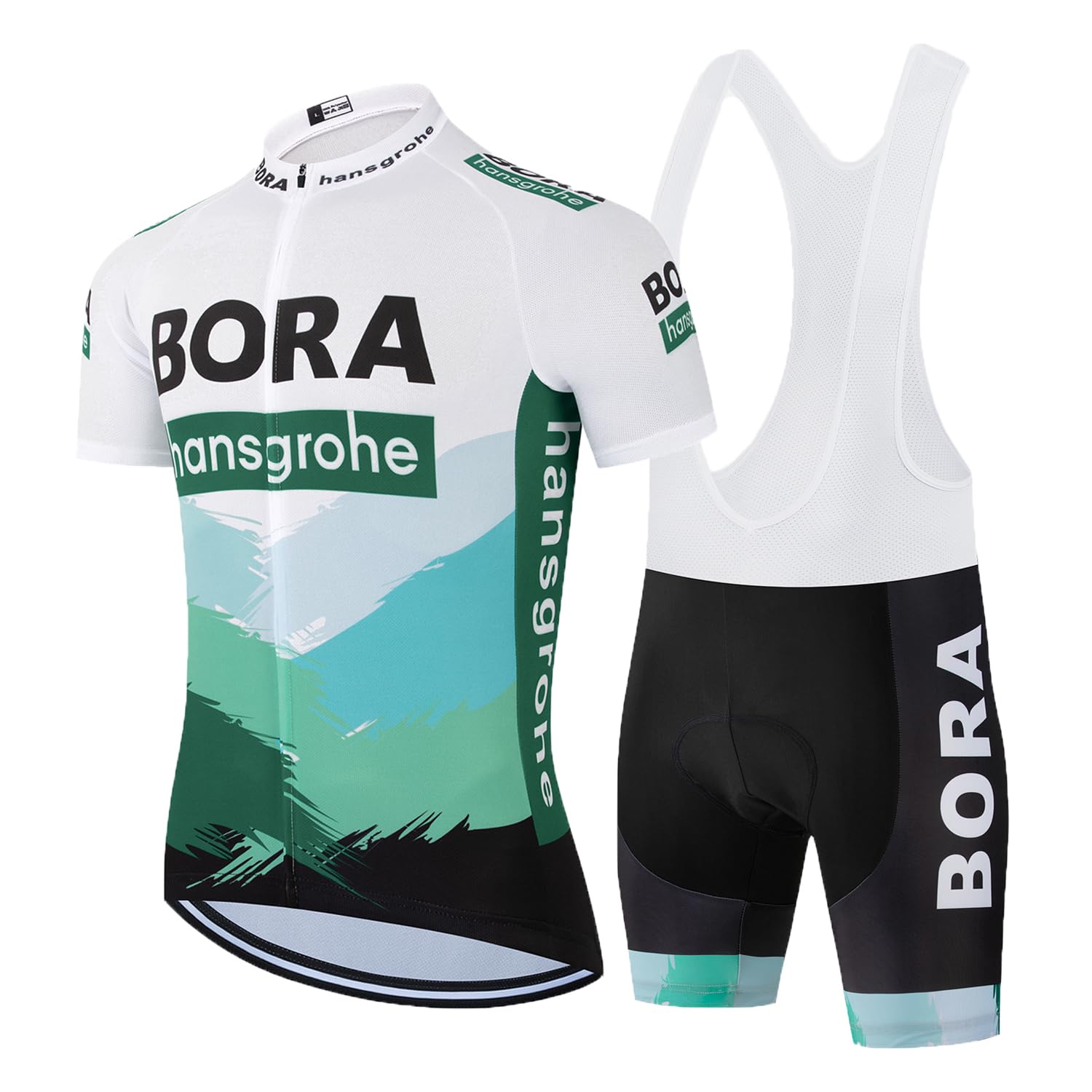 HOMTOL Abbigliamento Ciclismo da Uomo Maniche Corte Completo Bici Completo Ciclismo Manica Corta Tuta Ciclismo Uomo