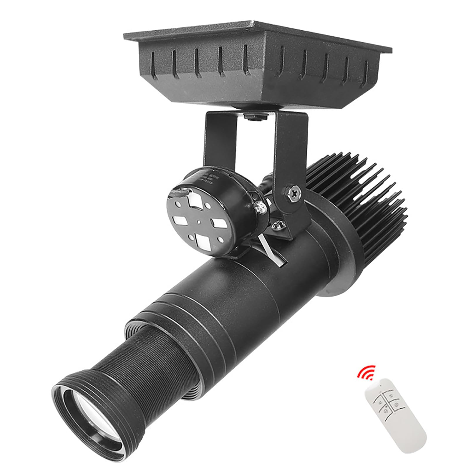 BACTI GOBO Manual Zoom DJ Effect Light, LED Logo, Consists Of Lens, CREE LED and Glass Sample, Custom Connection Glass GOBO Project Image for Company Store Wedding Event Advertising