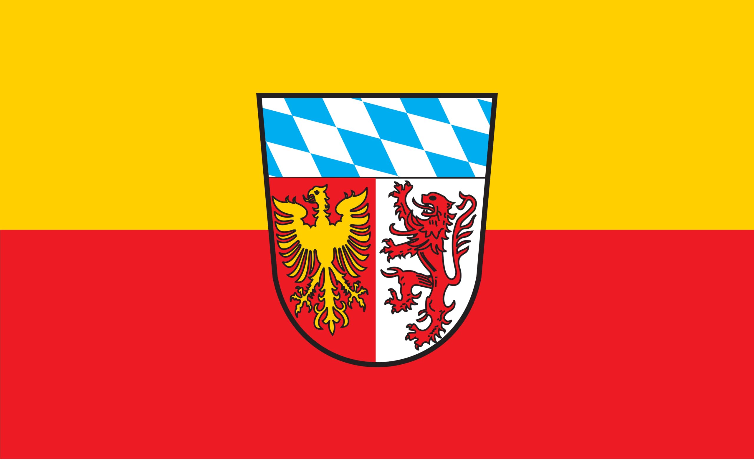Drapeau de la Bavière Landsberg am Lech - 200 x 120 cm